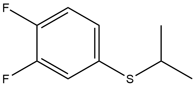 1,2-Difluoro-4-[(1-methylethyl)thio]benzene 结构式