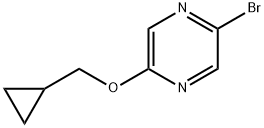 2-溴-5-(环丙基甲氧基)吡嗪 结构式
