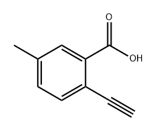 2-乙炔基-5-甲基苯甲酸 结构式