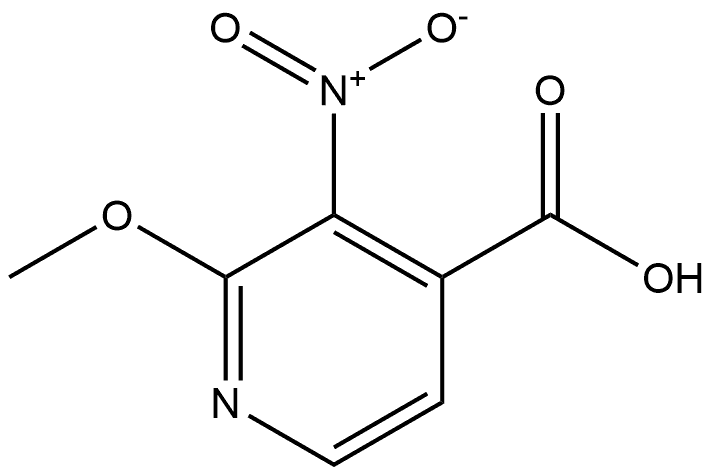 2-甲氧基-3-硝基异烟酸 结构式