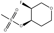 顺式-3-氟-四氢-2H-吡喃-4-基甲磺酸酯外消旋物 结构式