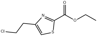 4-(2-氯乙基)噻唑-2-羧酸乙酯 结构式