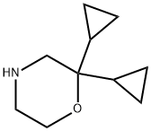 2,2-Dicyclopropylmorpholine 结构式