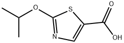 5-Thiazolecarboxylic acid, 2-(1-methylethoxy)- 结构式