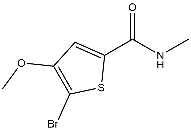 5-Bromo-4-methoxy-N-methyl-2-thiophenecarboxamide 结构式