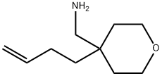 [4-(but-3-en-1-yl)oxan-4-yl]methanamine 结构式