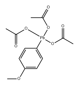 Acetic acid, 1,1',1''-[(4-methoxyphenyl)plumbylidyne] ester 结构式