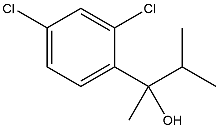 2,4-Dichloro-α-methyl-α-(1-methylethyl)benzenemethanol 结构式