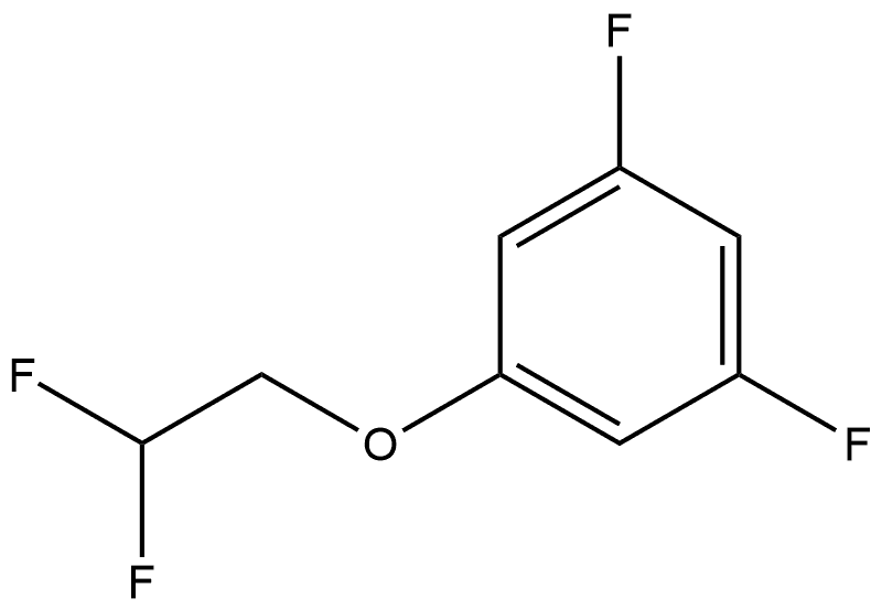 1-(2,2-Difluoroethoxy)-3,5-difluorobenzene 结构式