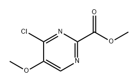 4-氯-5-甲氧基嘧啶-2-羧酸甲酯 结构式