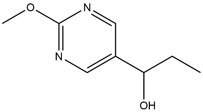 α-Ethyl-2-methoxy-5-pyrimidinemethanol 结构式