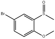 4-溴-1-甲氧基-2-(甲基亚磺酰基)苯 结构式