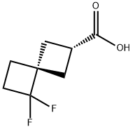 CIS-5,5-二氟螺[3.3]庚烷-2-羧酸 结构式