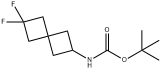 1,1-Dimethylethyl N-(6,6-difluorospiro[3.3]hept-2-yl)carbamate 结构式