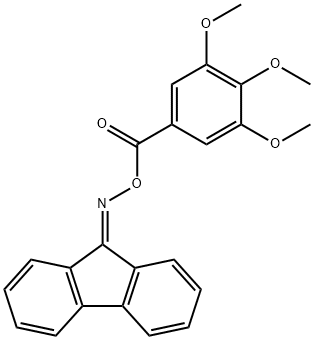 9H-Fluoren-9-one O-(3,4,5-trimethoxybenzoyl)oxime 结构式
