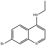 7-溴-N-乙基喹啉-4-胺 结构式