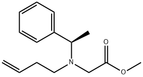 Glycine, N-3-buten-1-yl-N-[(1R)-1-phenylethyl]-, methyl ester 结构式