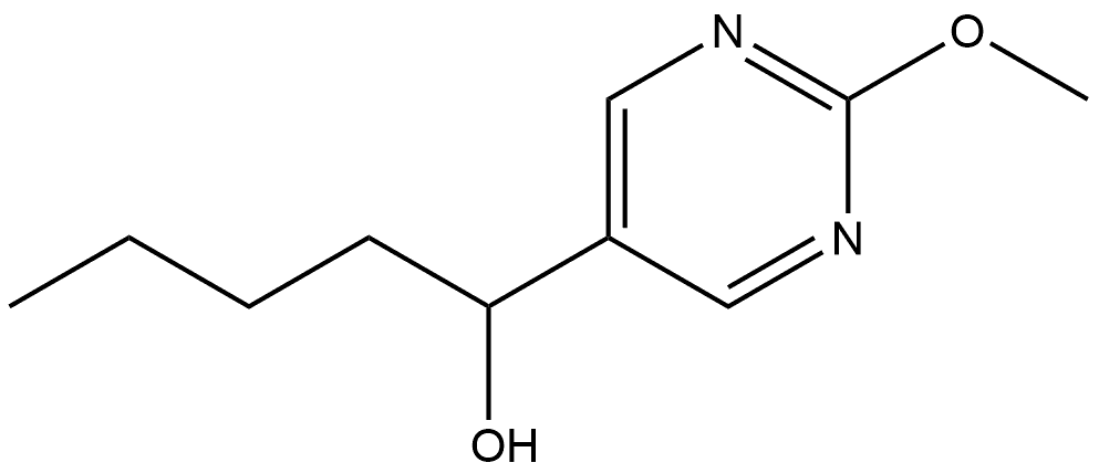 α-Butyl-2-methoxy-5-pyrimidinemethanol 结构式