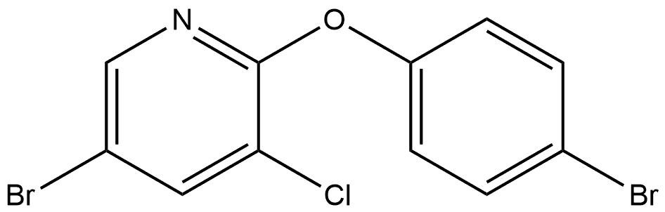 5-Bromo-2-(4-bromophenoxy)-3-chloropyridine 结构式