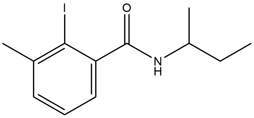 2-Iodo-3-methyl-N-(1-methylpropyl)benzamide 结构式