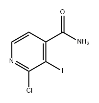 2-氯-3-碘异烟酰胺 结构式