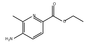 5-氨基-6-甲基吡啶甲酸乙酯 结构式