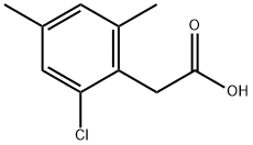 2-(2-氯-4,6-二甲基苯基)乙酸 结构式