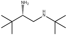 ( 2S ) - N1 - ( 1 , 1 -二甲基乙基) - 3,3 -二甲基- 1,2 -丁二胺 结构式