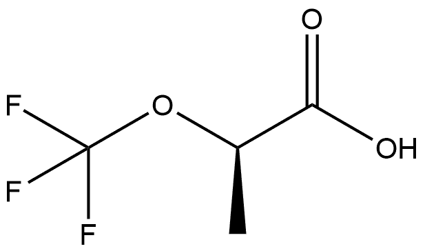 (2R)-2-(Trifluoromethoxy)propanoic acid 结构式