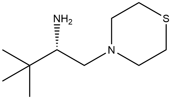 ( S ) - 3,3 -二甲基- 1 -噻吗啉- 2 -丁胺 结构式