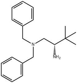 ( S ) - N1,N1 -二苄基- 3,3 -二甲基-1,2-丁二胺 结构式