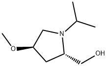 ((2S,4R)-1-异丙基-4-甲氧基吡咯烷-2-基)甲醇 结构式