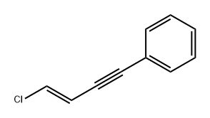 Benzene, [(3E)-4-chloro-3-buten-1-ynyl]- 结构式