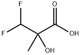 Propanoic acid, 3,3-difluoro-2-hydroxy-2-methyl- 结构式