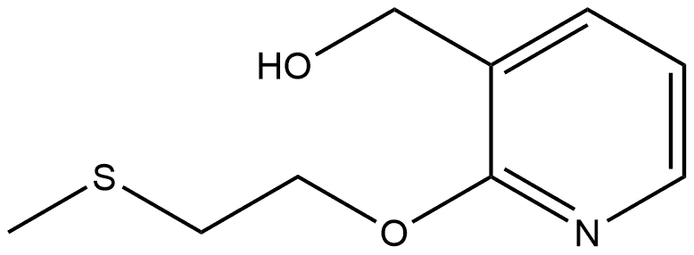 2-[2-(Methylthio)ethoxy]-3-pyridinemethanol 结构式