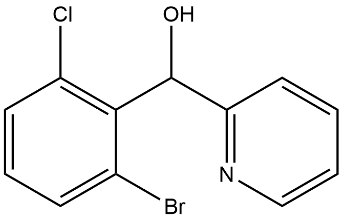 α-(2-Bromo-6-chlorophenyl)-2-pyridinemethanol 结构式