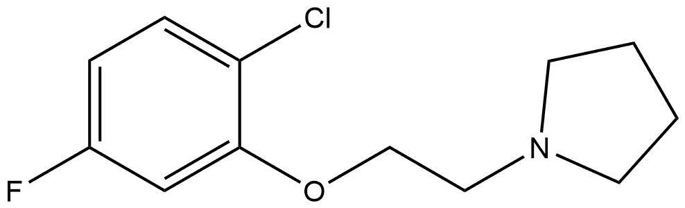 1-[2-(2-Chloro-5-fluorophenoxy)ethyl]pyrrolidine 结构式