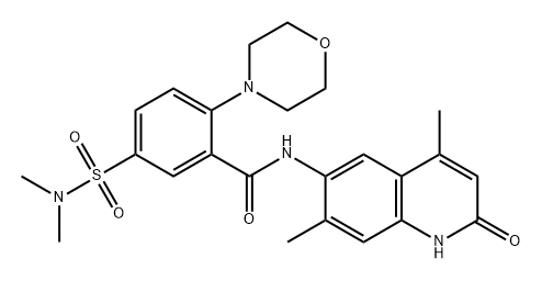 化合物 BROMODOMAIN INHIBITOR-9 结构式