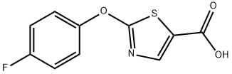 2-(4-氟苯氧基)噻唑-5-羧酸 结构式