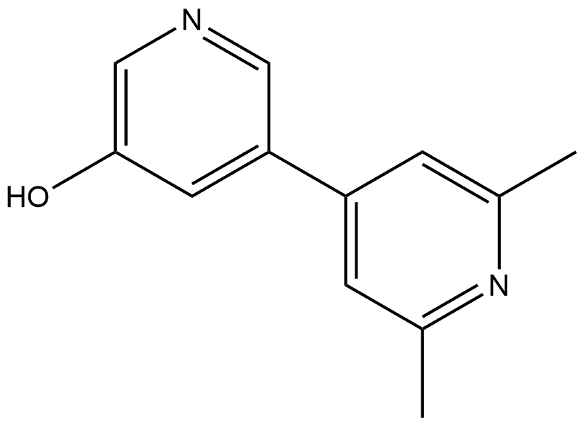 2',6'-Dimethyl[3,4'-bipyridin]-5-ol 结构式