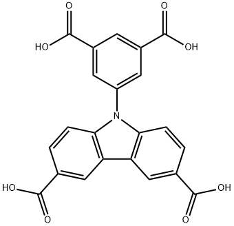 9-(3,5-二羧基苯基)-3,6-咔唑二甲酸 结构式