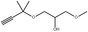 1-methoxy-3-[(2-methylbut-3-yn-2-yl)oxy]propan-2
-ol 结构式