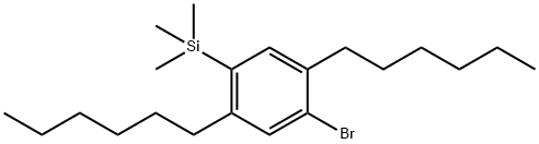 (4-Bromo-2,5-dihexylphenyl)trimethylsilane 结构式