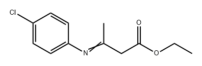 Butanoic acid, 3-[(4-chlorophenyl)imino]-, ethyl ester 结构式