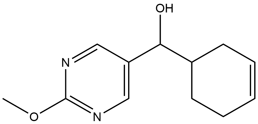 α-3-Cyclohexen-1-yl-2-methoxy-5-pyrimidinemethanol 结构式