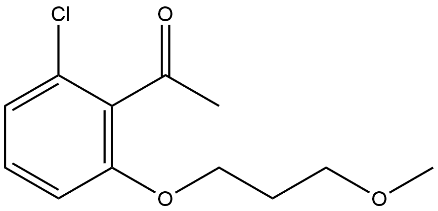 1-[2-Chloro-6-(3-methoxypropoxy)phenyl]ethanone 结构式