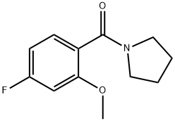 (4-Fluoro-2-methoxyphenyl)(pyrrolidin-1-yl)methanone 结构式