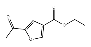 3-Furancarboxylic acid, 5-acetyl-, ethyl ester 结构式