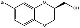 1,4-Benzodioxin-2-methanol, 7-bromo-2,3-dihydro-, (2S)- 结构式