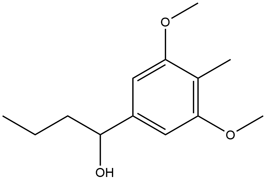 3,5-Dimethoxy-4-methyl-α-propylbenzenemethanol 结构式